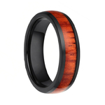 bague en bois et titane noir arbrobijoux