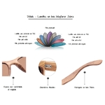 lunettes en bois Wayfarer Zebra details techniques
