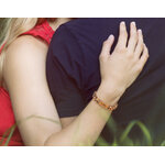 Bracelet bois personnalisé prénom en bois de zèbre