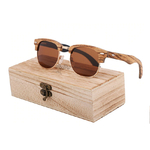 lunettes en bois clubmaster vue boite
