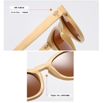 lunettes en bois oeil de chat bambou noyer détail