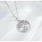 Pendentif symbole arbre de vie bijou femme argent