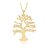 collier arbre de vie motif arbre or