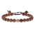 bracelet perles bois strass