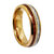 Alliance En Tungstène Homme Avec Incrustation Météorite - 6 Ou 8 Mm, Poli Haut, Résistant Aux Rayures