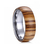 bague en bois homme exterieur acajou intérieur tungstene 8 mm