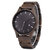 montre en bois homme cadran noir