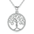 collier pendentif arbre de vie stylisé spirales femme