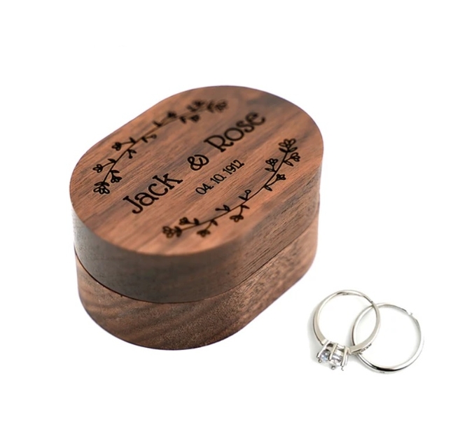 Boîte à Alliances Bagues Personnalisable Boîte Pour Mariage