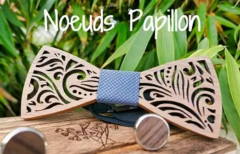 Nœuds papillon en bois personnalisables