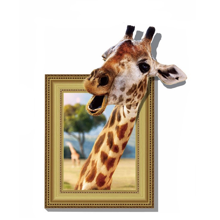 1060 Sticker Girafe 3D