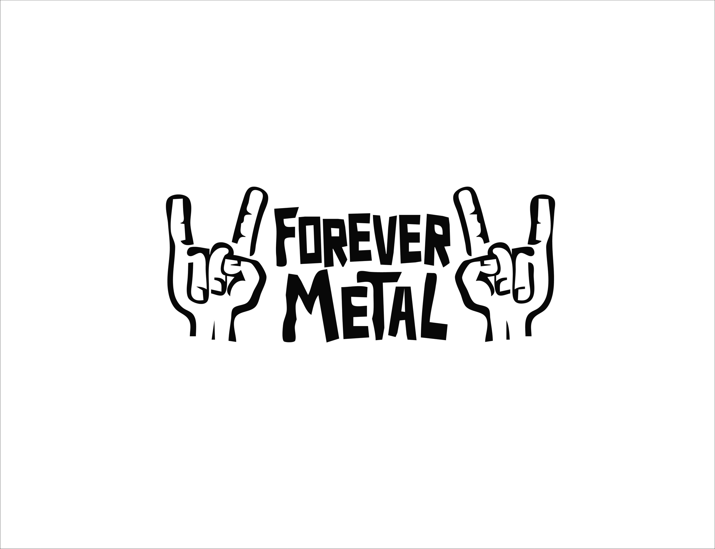 Sticker Forever metal