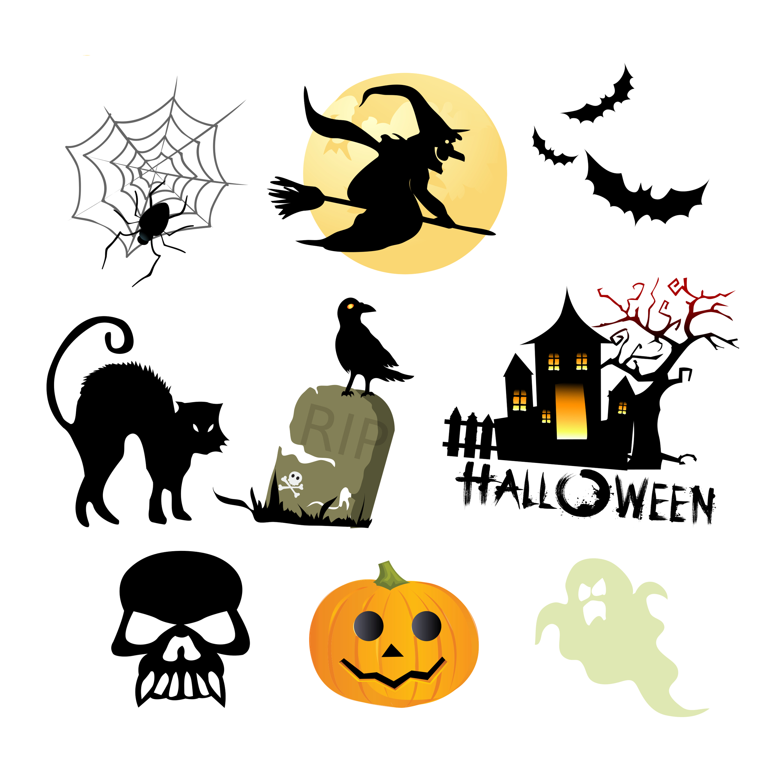 sticker-autocollant-fenetre-vitre-halloween-sorciere-chat-noir-araignee-chauve-souris-maison-hantee-citrouille-fantome