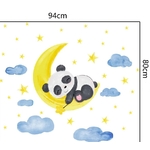 1623 Sticker Panda lune - taille
