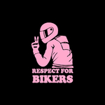 Respect motard affichage ROSE CLAIR