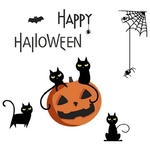 Bricolage-Halloween-Stickers-muraux-noir-chat-araign-es-citrouille-lanterne-chat-Stickers-muraux-amovible-fen-tre