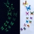 stickers phosphorescents papillons multicolores autocollant salon chambre bureau décoration mariage
