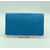 porte-chequier bleu-Volcie maroquinerie