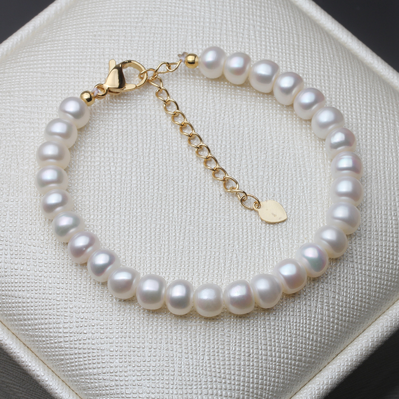 Bracelets-de-perles-d-eau-douce-naturelles-blanches-pour-femmes-manchette-enroulable-ajustable-Bracelet-d-anniversaire