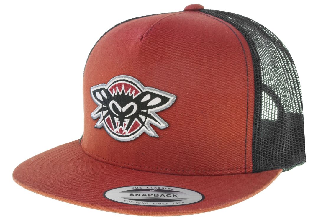 BF trucker patch fly red