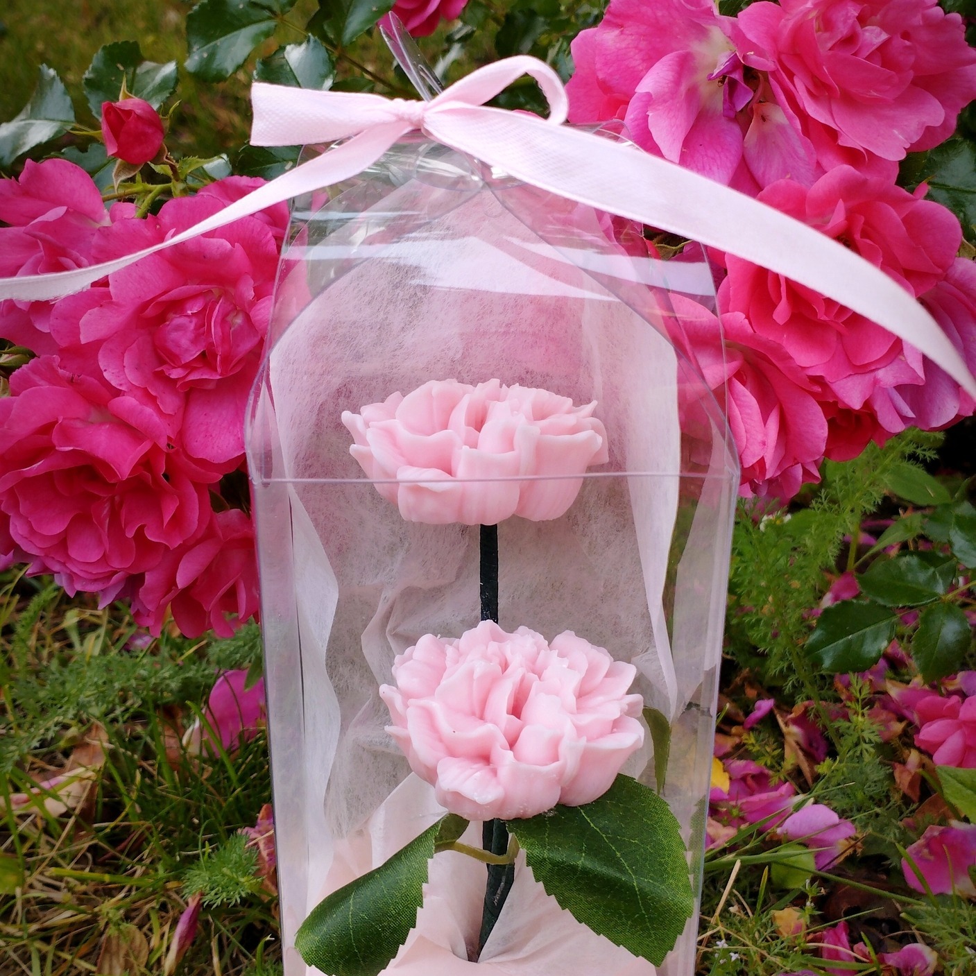 Bouquet fleuri n°2 - Fondants fleurs de cire de soja