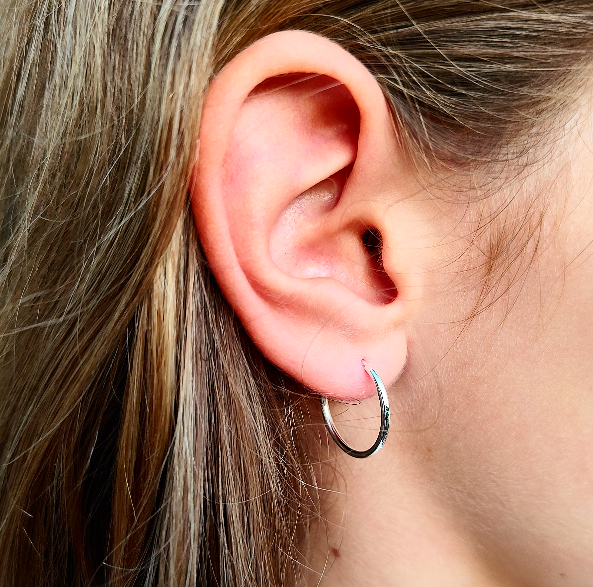 creoles 20mm argent