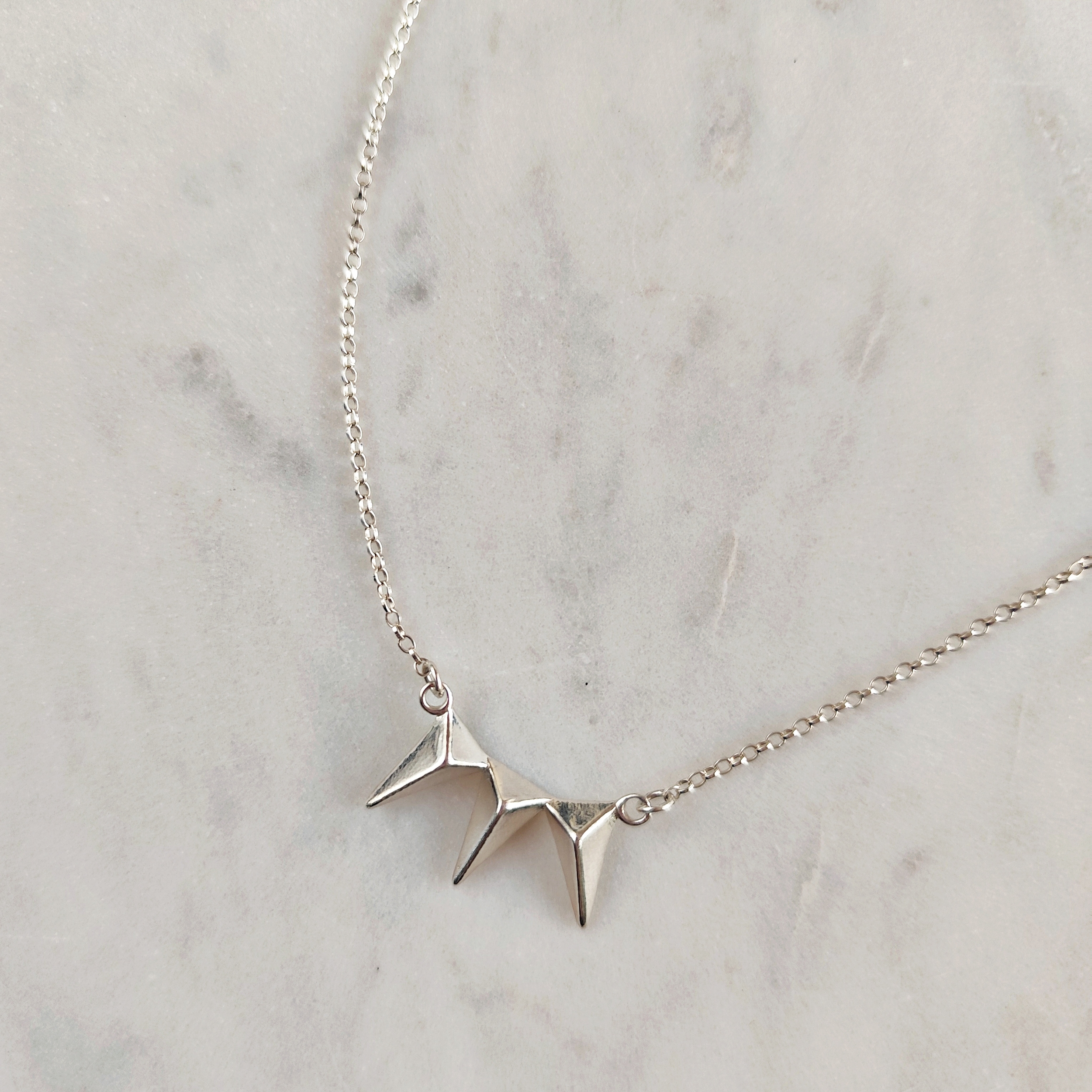 Collier AVA 3 piques en argent 925 (2)
