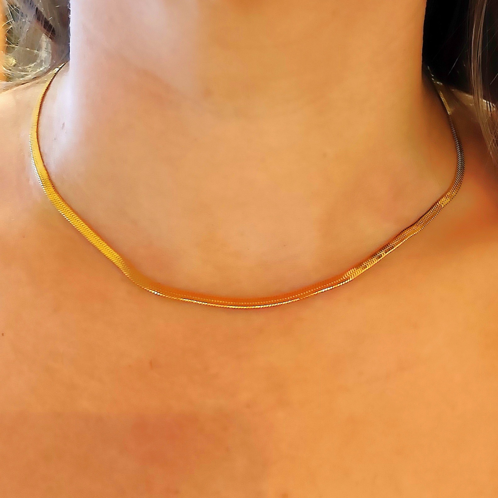 ras du cou maille serpent acier inoxydable (2)