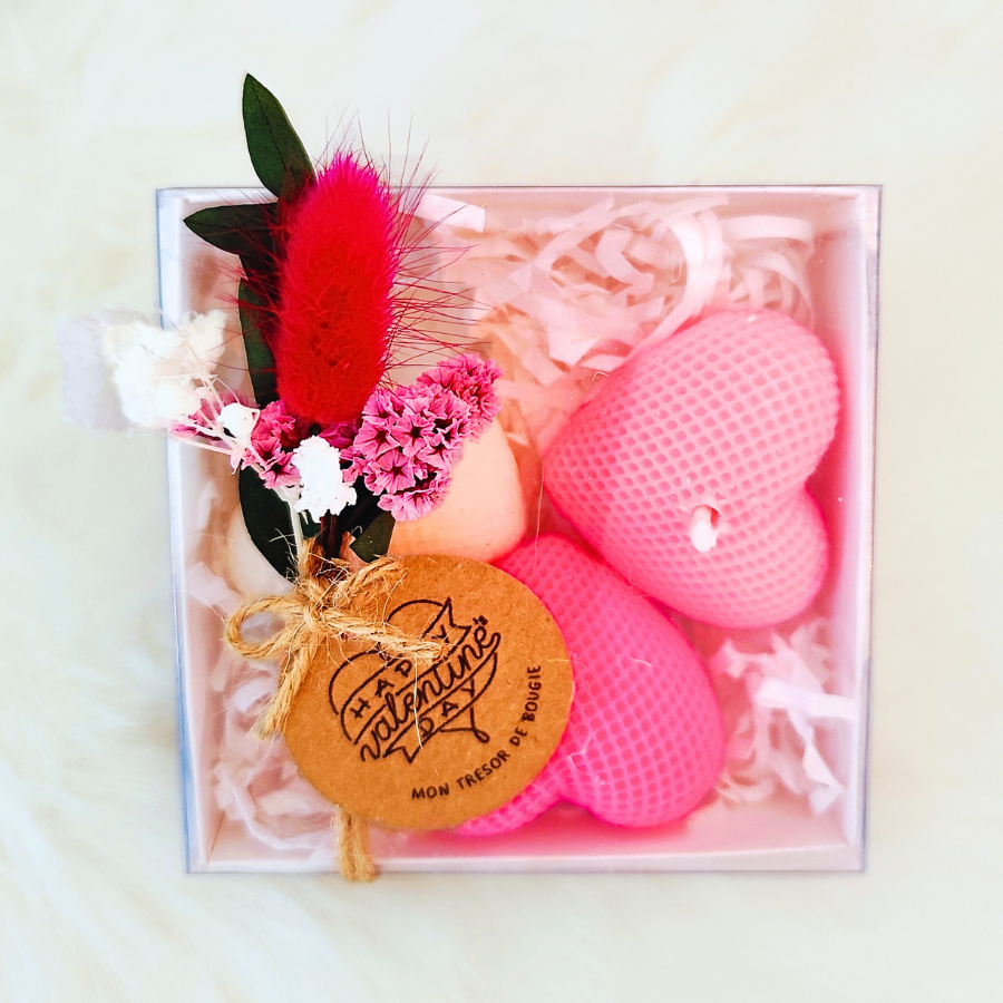 Coffret trio de bougies coeurs (1)