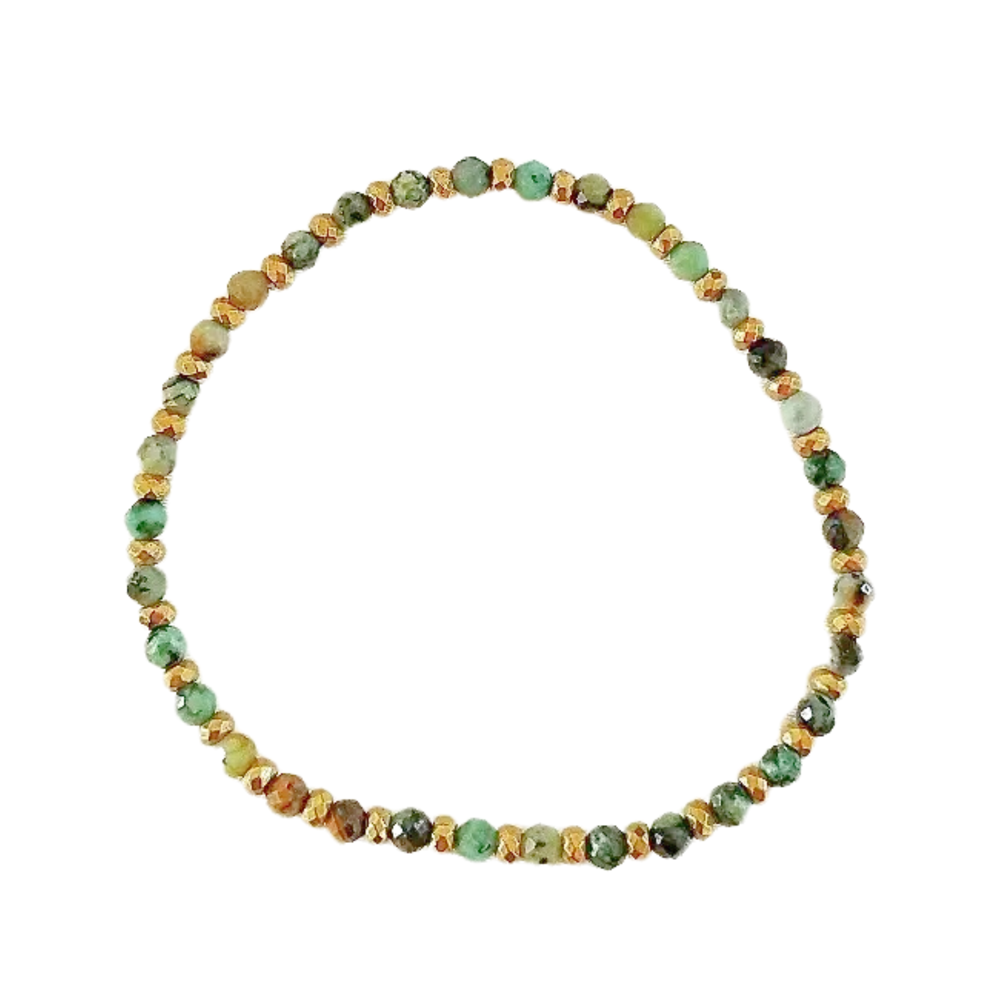 bracelet perles turquoises et perles hematites