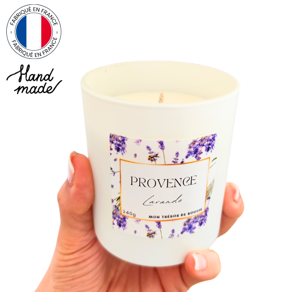 PROVENCE - Bougie parfumée artisanale à la cire de soja - Lavande (2)