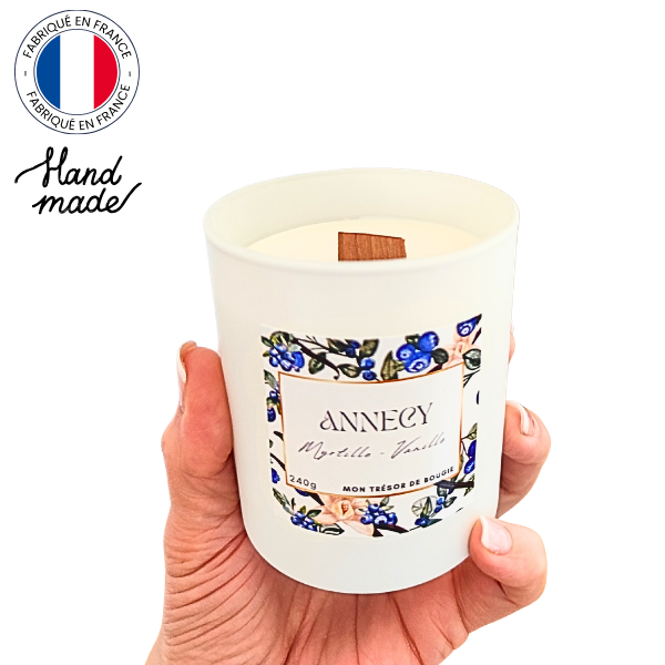 ANNECY - Bougie parfumée artisanale à la cire de soja - Myrtille Vanille (5)