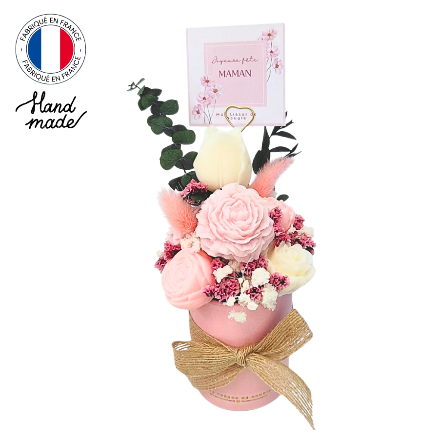 Bouquet fleurs en cire de soja - Fondants parfumés PM (1)