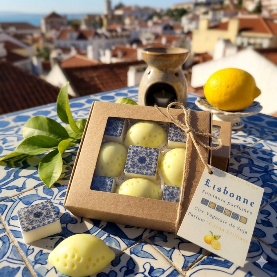 Fondants Lisbonne cire de soja parfum citron pétillant 3