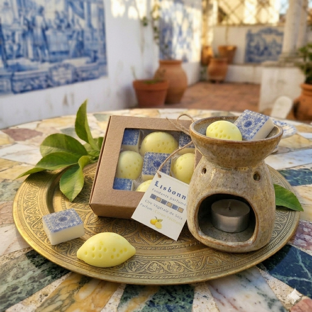 Fondants Lisbonne cire de soja parfum citron pétillant 2