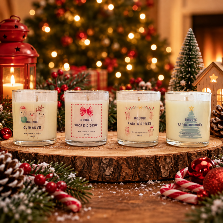 Bougies pafums de noël