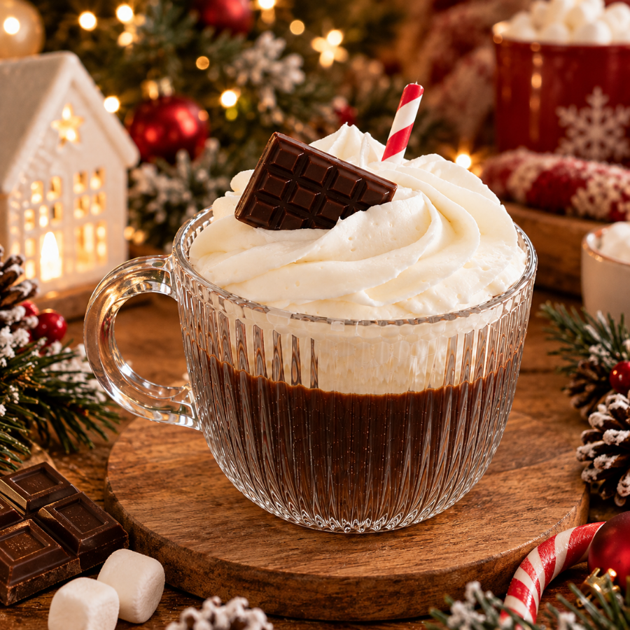 Bougie-grosse-tasse-de-noël-Bougie-Chantilly-imitation-chocolat-chaud
