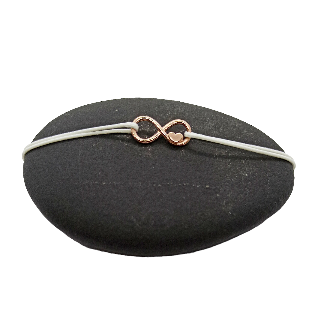 bracelet infini or rose (5)
