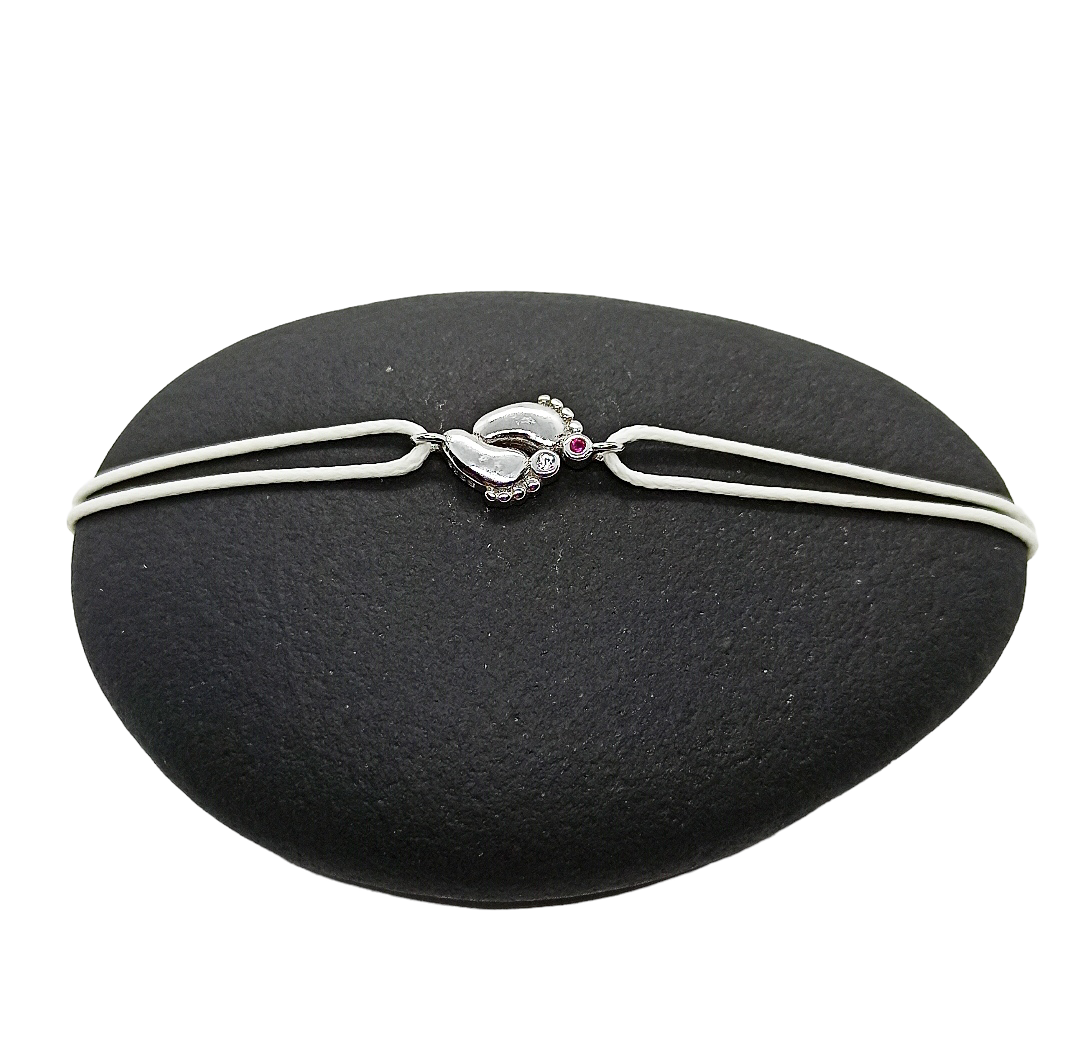 bracelet petits pieds argent (5)