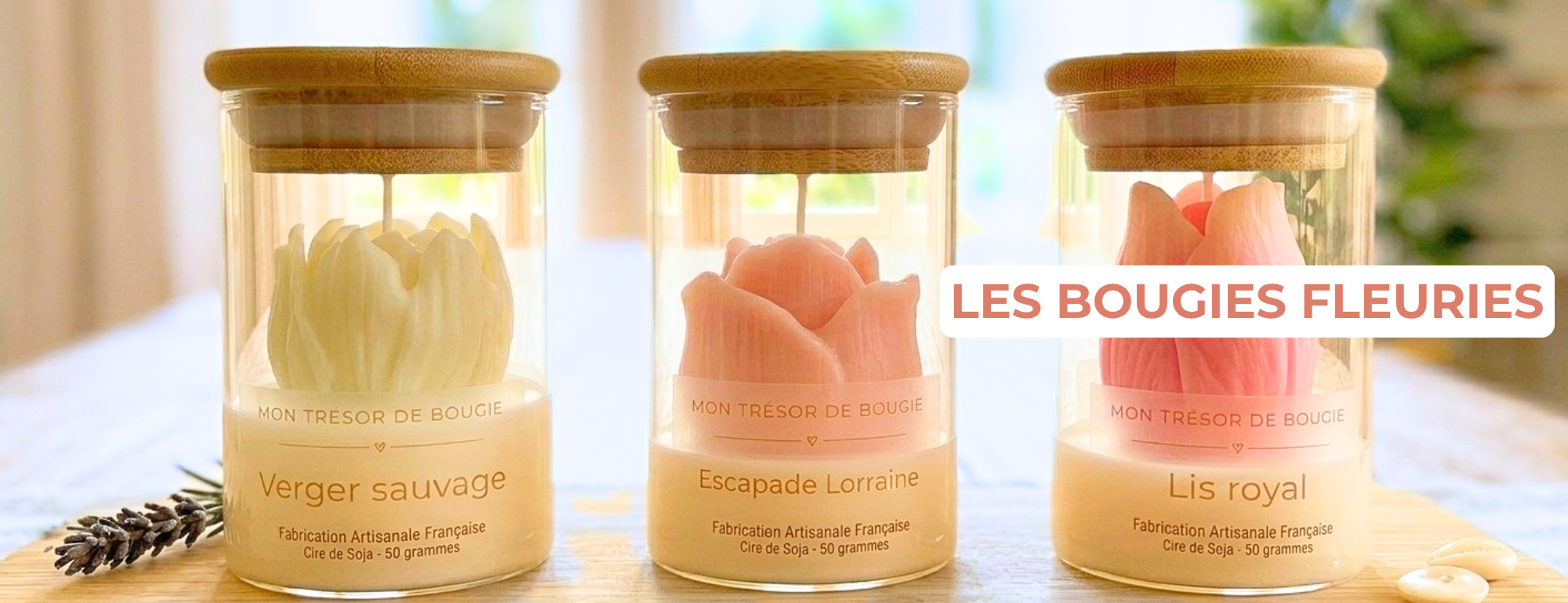 Les bougies fleuries