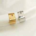 Bague acier inoxydable et breloque doré ou argenté