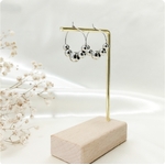 VICTORIA Boucles d'oreille acier inox argent