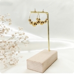VICTORIA Boucles d'oreille acier inox doré