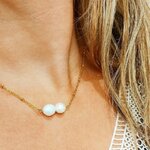 HELOISE Collier acier inoxydable et perles d'eau douce