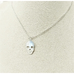 Collier tete de mort PM argent 925 (2)