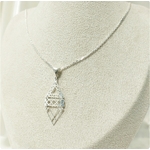 Collier pendentif triangles argent