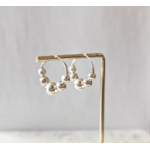 LOUNA creoles et perles argent