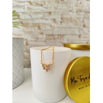 Collier modèle 2 coeur argent plaqué d'or (1)