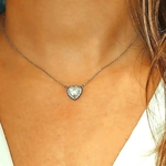 Collier ROMY argent 925 et coeur zirconium (2)