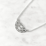Collier demi-lune argent